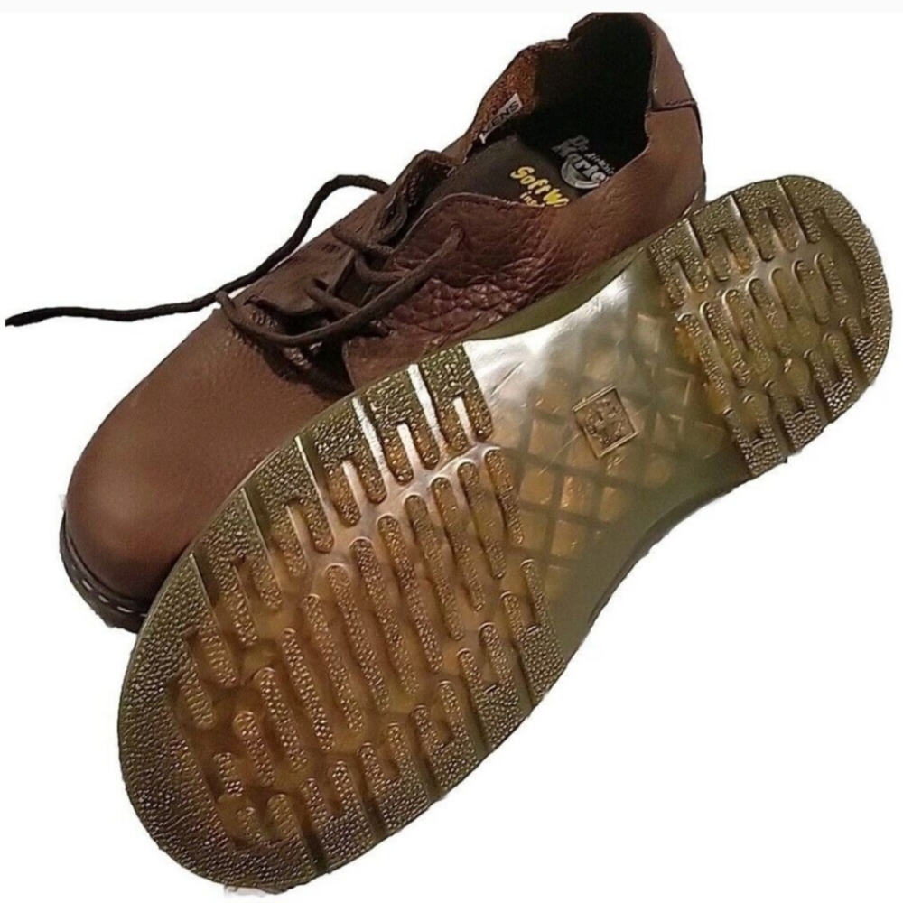 Dr. Martens Men Bexley Oxfords Soft Brown Leather SoftWair US 13M - Picture 3 of 5